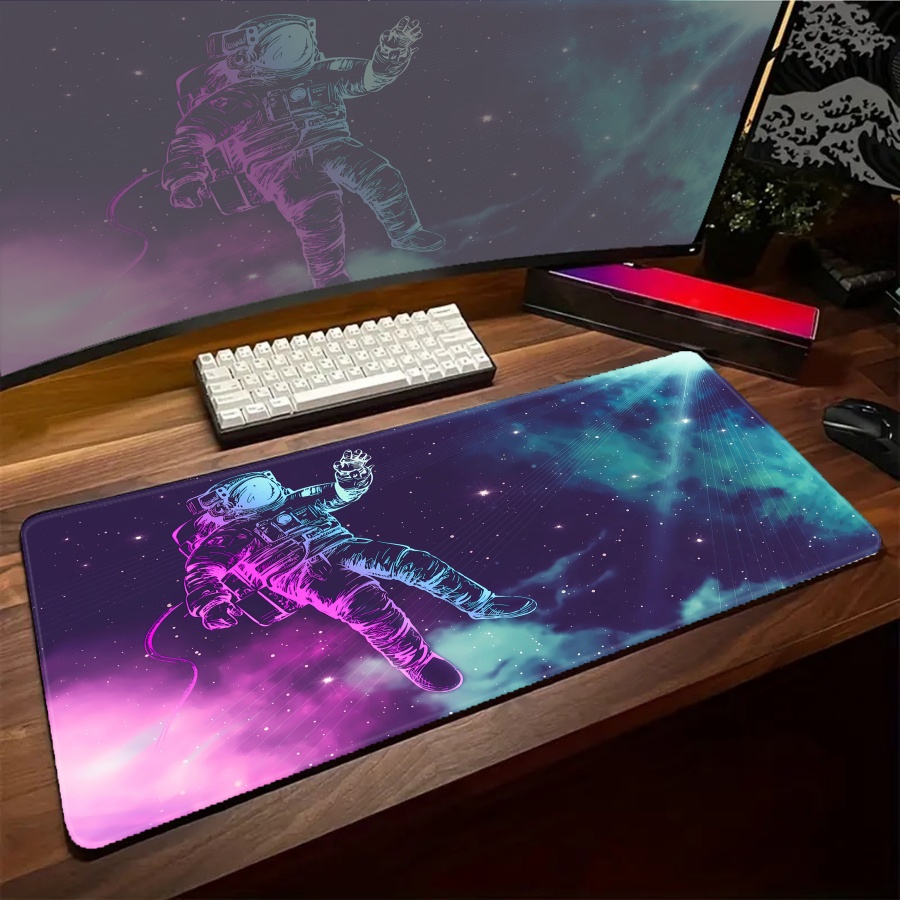 Esports Gaming Setup - 아트 우주비행사 마우스패드 귀여운 대형 마우스