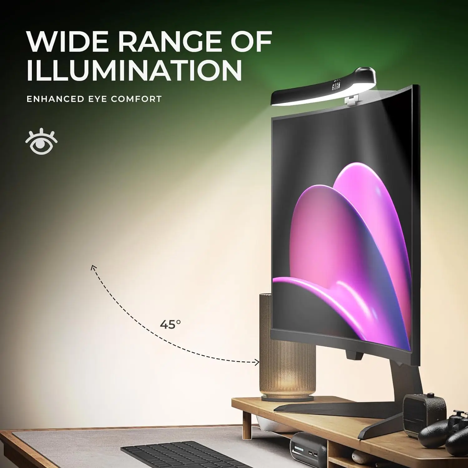 RGB 백라이트가 있는 모니터 라이트 바 곡선형 컴퓨터 - Gaming Monitor Curved 리뷰 및 가격