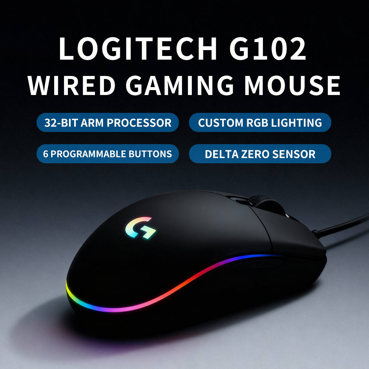 로지텍 G102 프로디지 게이밍 마우스, 유선 저지연  - Esports Online Gaming 리뷰 및 가격