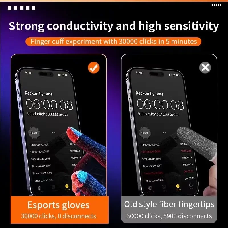 실버 섬유 미끄럼 방지 초박형 땀 방지 통기성 게임 손 - Esports Gaming Mobile 리뷰 및 가격