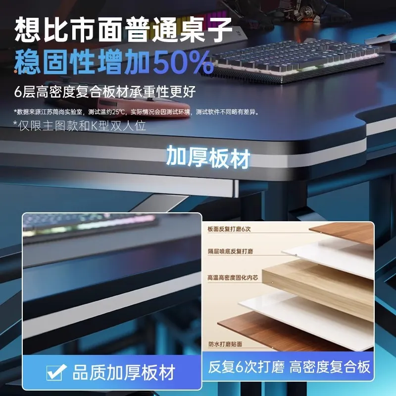 더블 E-스포츠 게이밍 책상, 가정 사무실 침실 워크벤 - Esports Gaming Setup 리뷰 및 가격